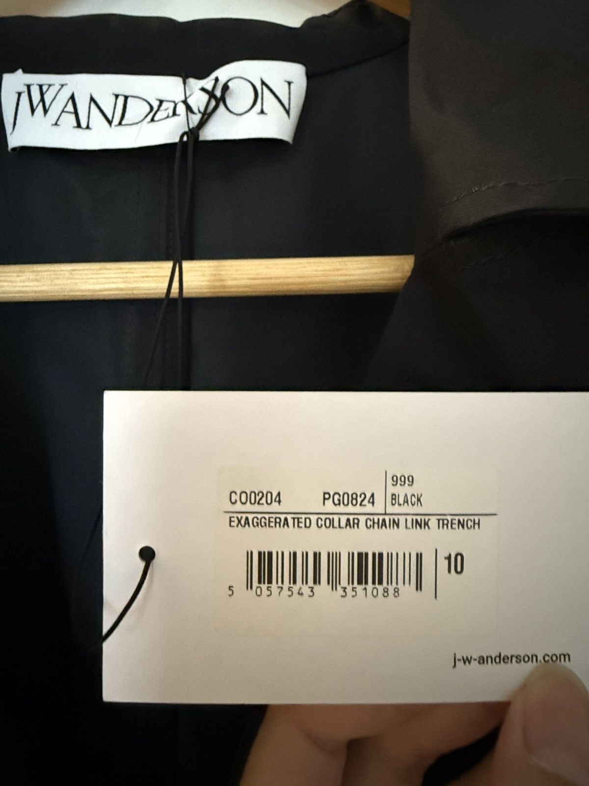 JW Anderson JW Anderson Black Belted Trench Coat with Gold Buckle Size M / US 6-8 / IT 42-44 - 12 Thumbnail