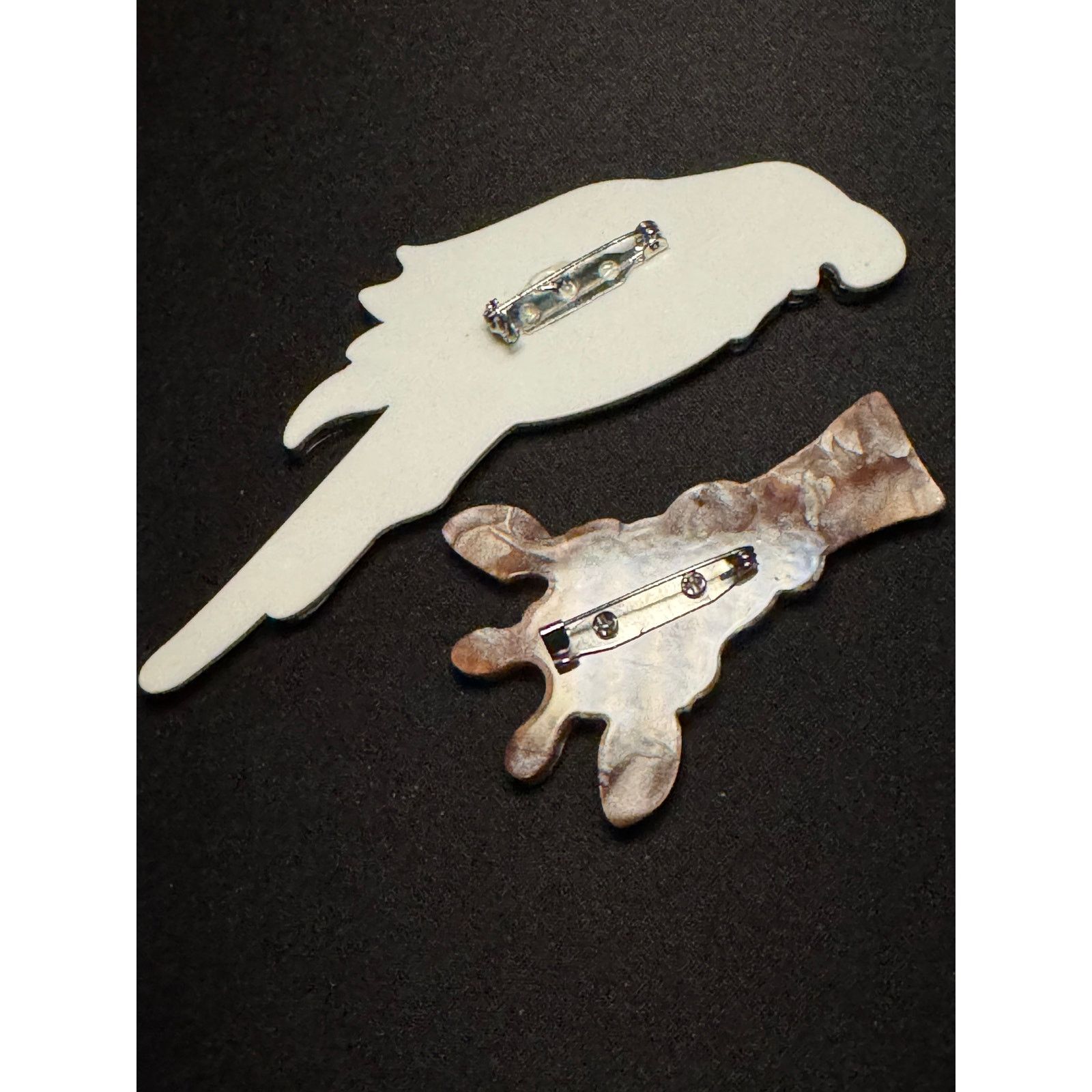 Other Set of 2 Acrylic 3D Animal Brooches Parrot & Giraffe Size ONE SIZE - 5 Thumbnail