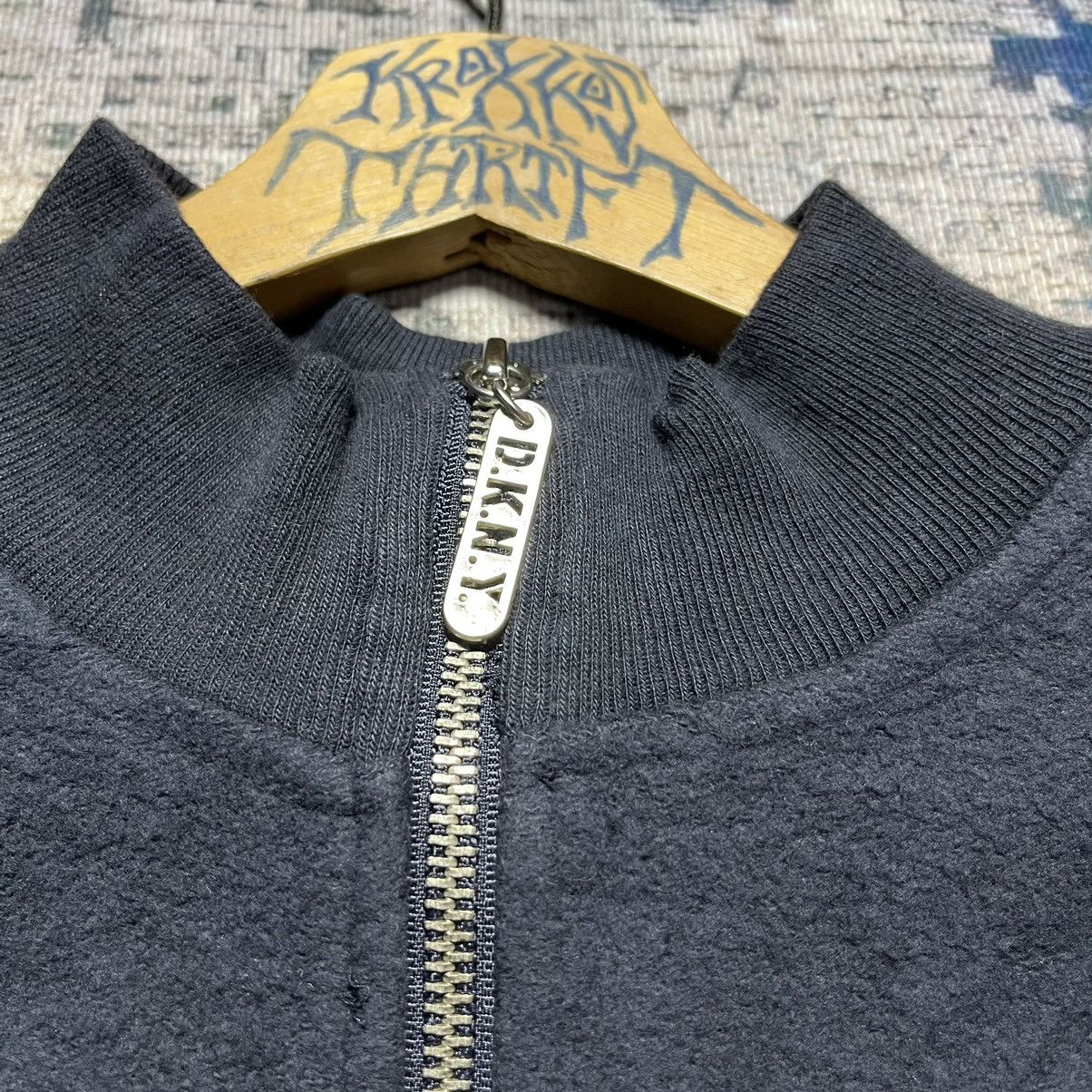DKNY × Vintage RARE Vintage DKNY USA Spell Out Half Zipper Sweetshirts 90s Size US M / EU 48-50 / 2 - 4 Thumbnail