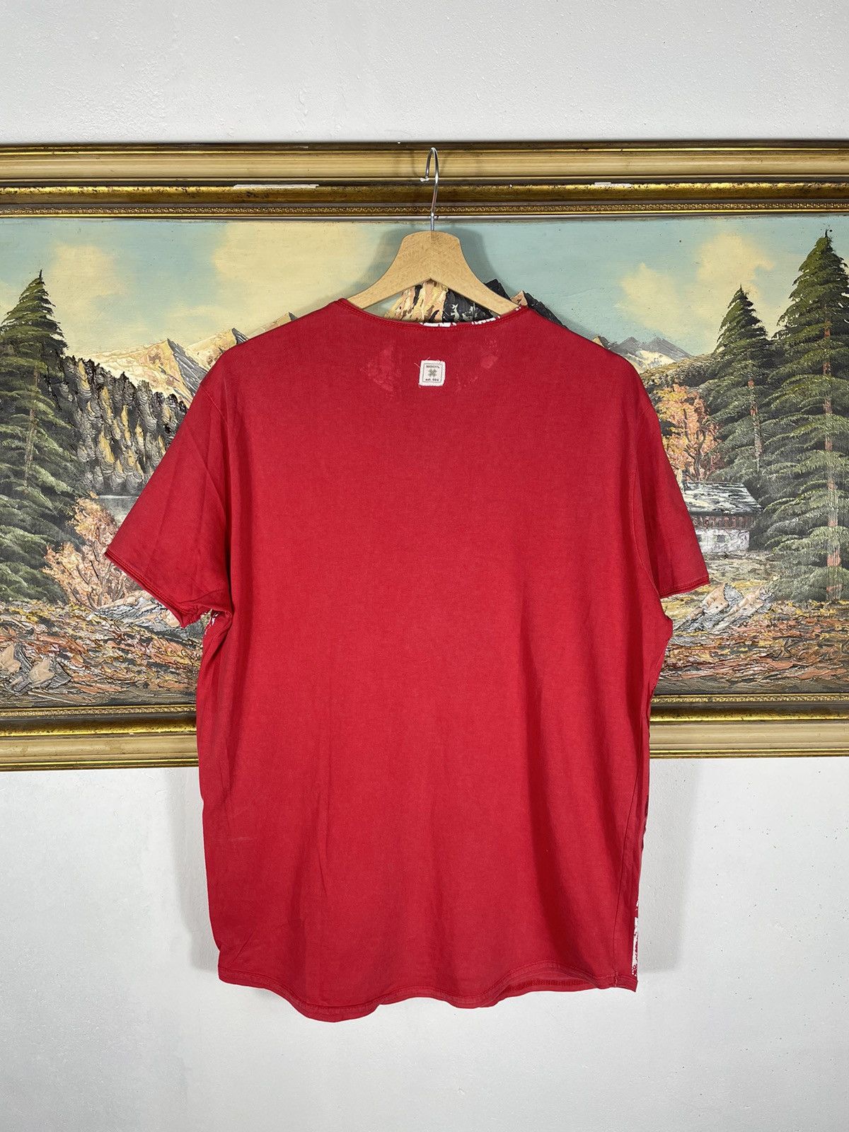 Affliction Red White Vintage Retro Y2k 00s T-shirt Tees Size US M / EU 48-50 / 2 - 8 Thumbnail