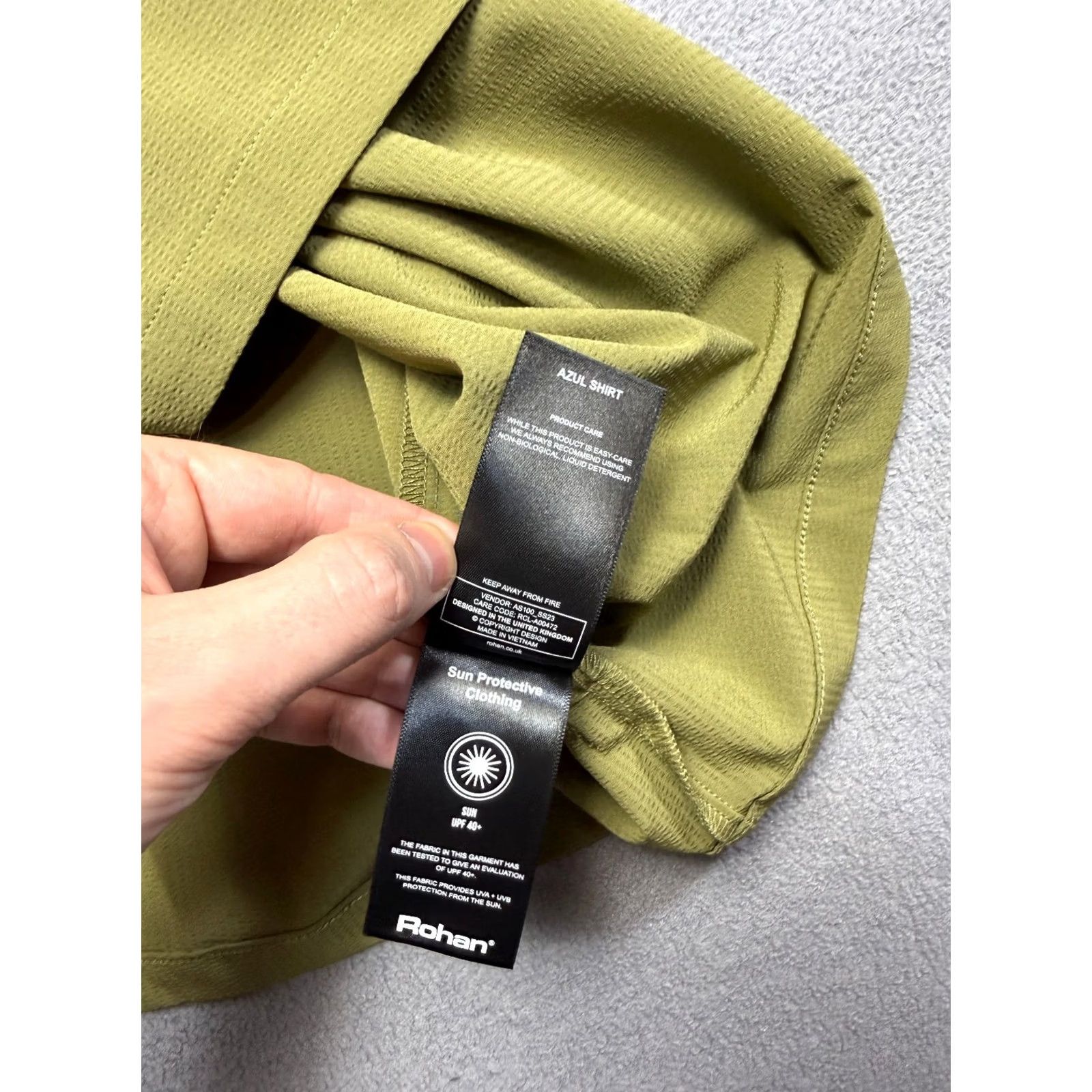 Vintage Rohan Azul Shirt Women Sun Protective Button-Up Short Sleeve 14 Green Size XL / US 12-14 / IT 48-50 - 7 Thumbnail
