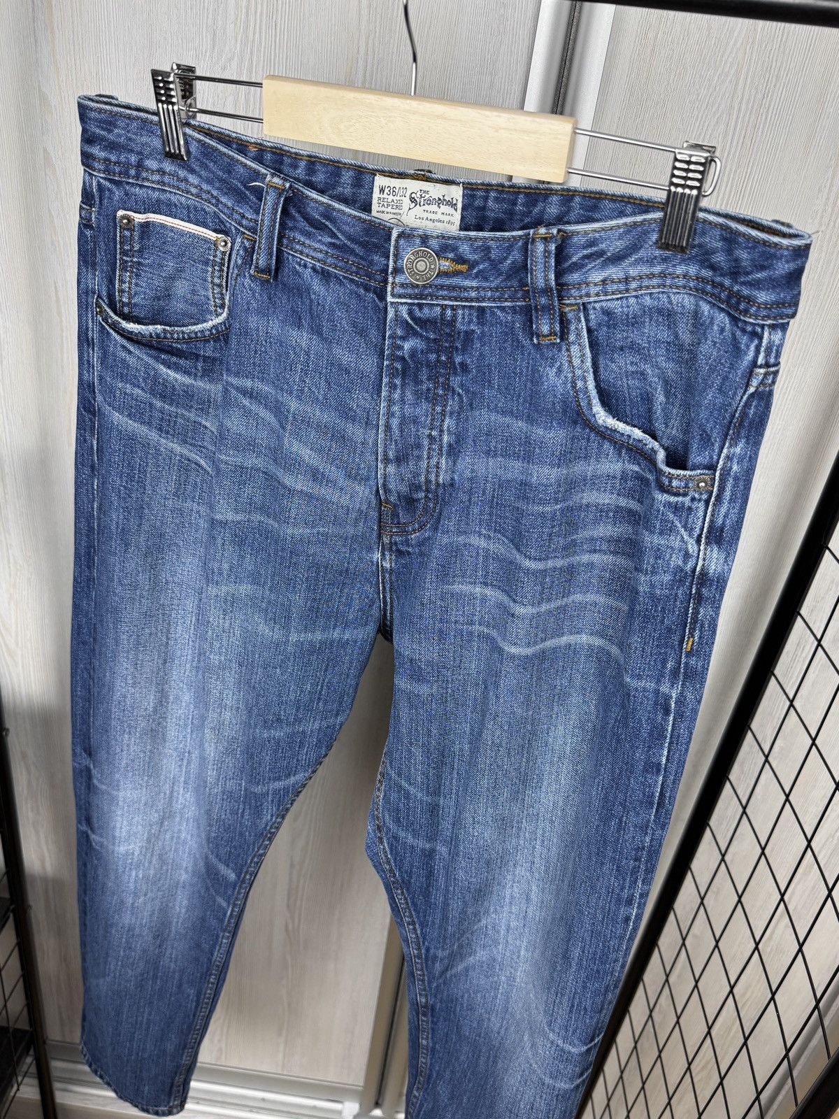 The Stronghold The Stronghold blue faded selvedge denim jeans Size US 36 / EU 52 - 5 Thumbnail