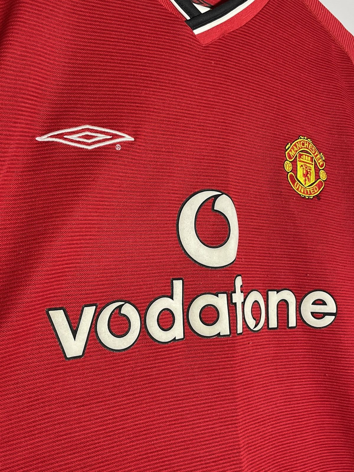 Vintage Manchester United Umbro Vintage 2001/02 Home Football Shirt Size US XL / EU 56 / 4 - 3 Thumbnail