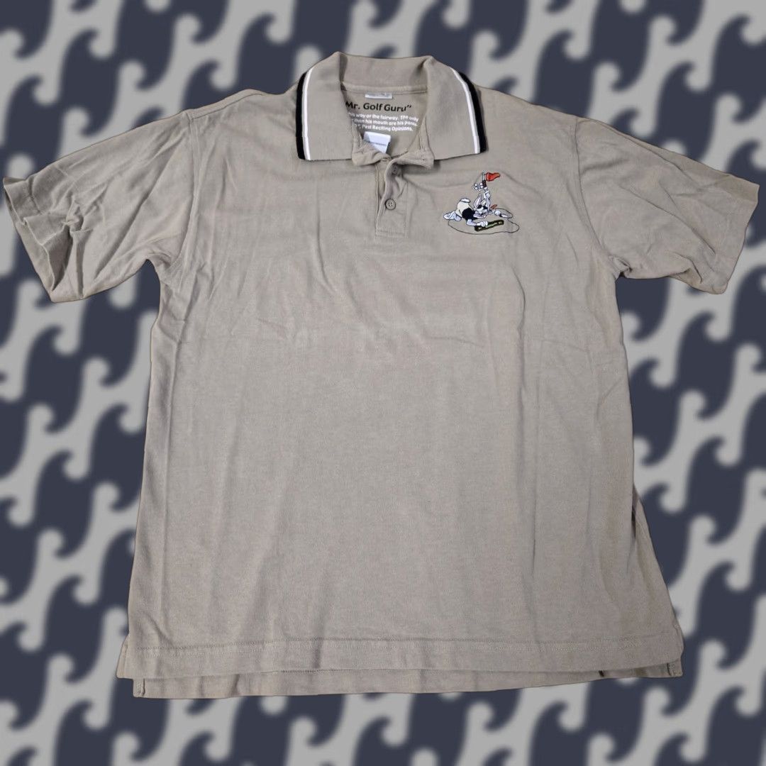 Vintage VINTAGE Warner Bros Bugs Bunny Polo Shirt Mens Small Golf Guru Par Looney Tunes Golf Size US S / EU 44-46 / 1 - 1 Thumbnail