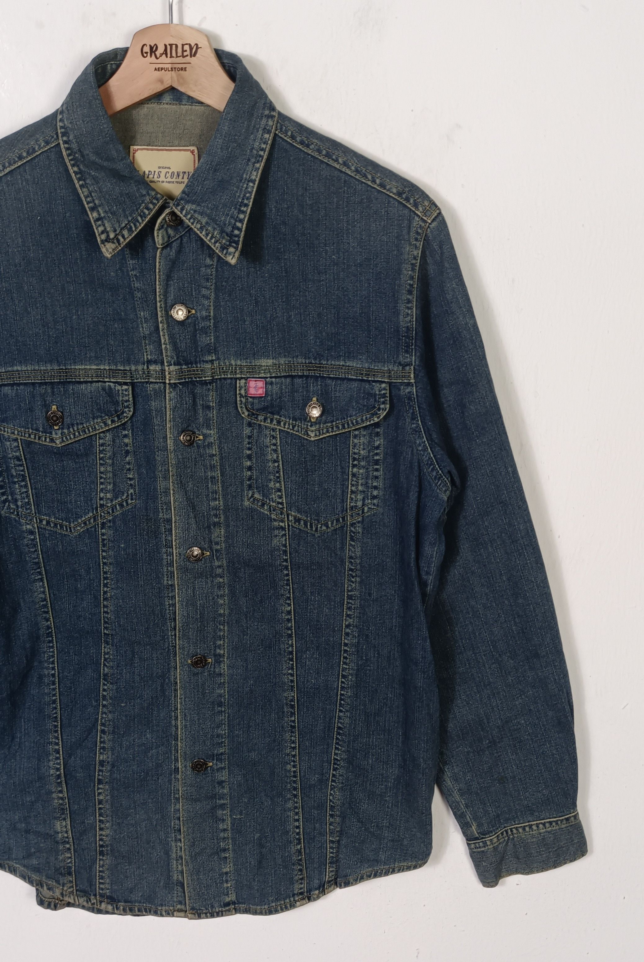 Japanese Brand Lapis Conty Denim Jacket Size US M / EU 48-50 / 2 - 5 Thumbnail