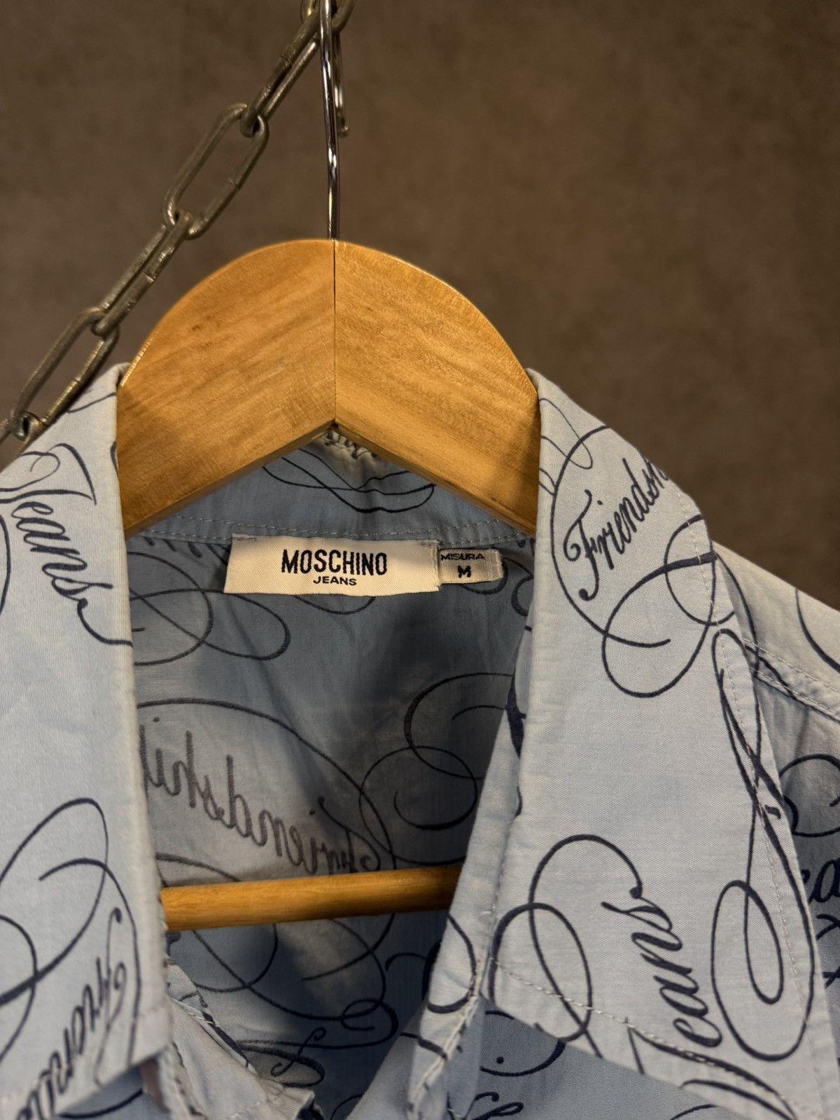 Moschino Moschino vintage art overprinted shirt Size US M / EU 48-50 / 2 - 5 Thumbnail