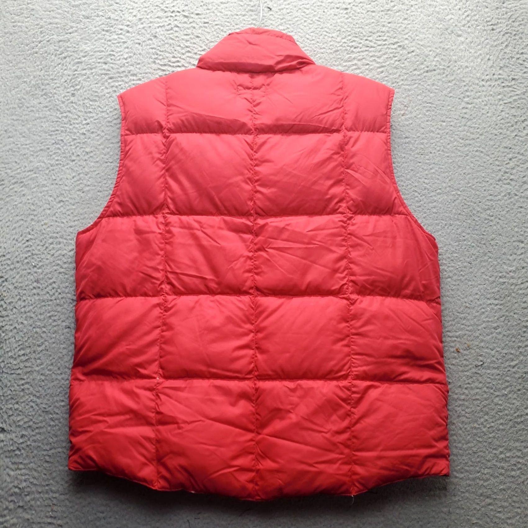 Lands' End Lands' End Goose Down Puffer Jacket Mens Large Red Lined Mock Neck Snap Front Jacket Size US L / EU 52-54 / 3 - 2 Thumbnail