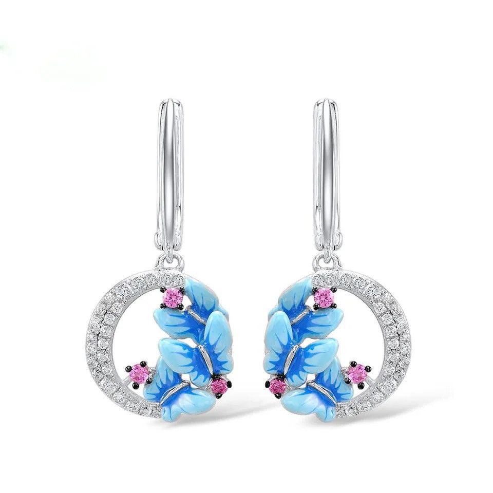 Jewelry Plated Butterfly Earrings Size ONE SIZE - 1 Thumbnail