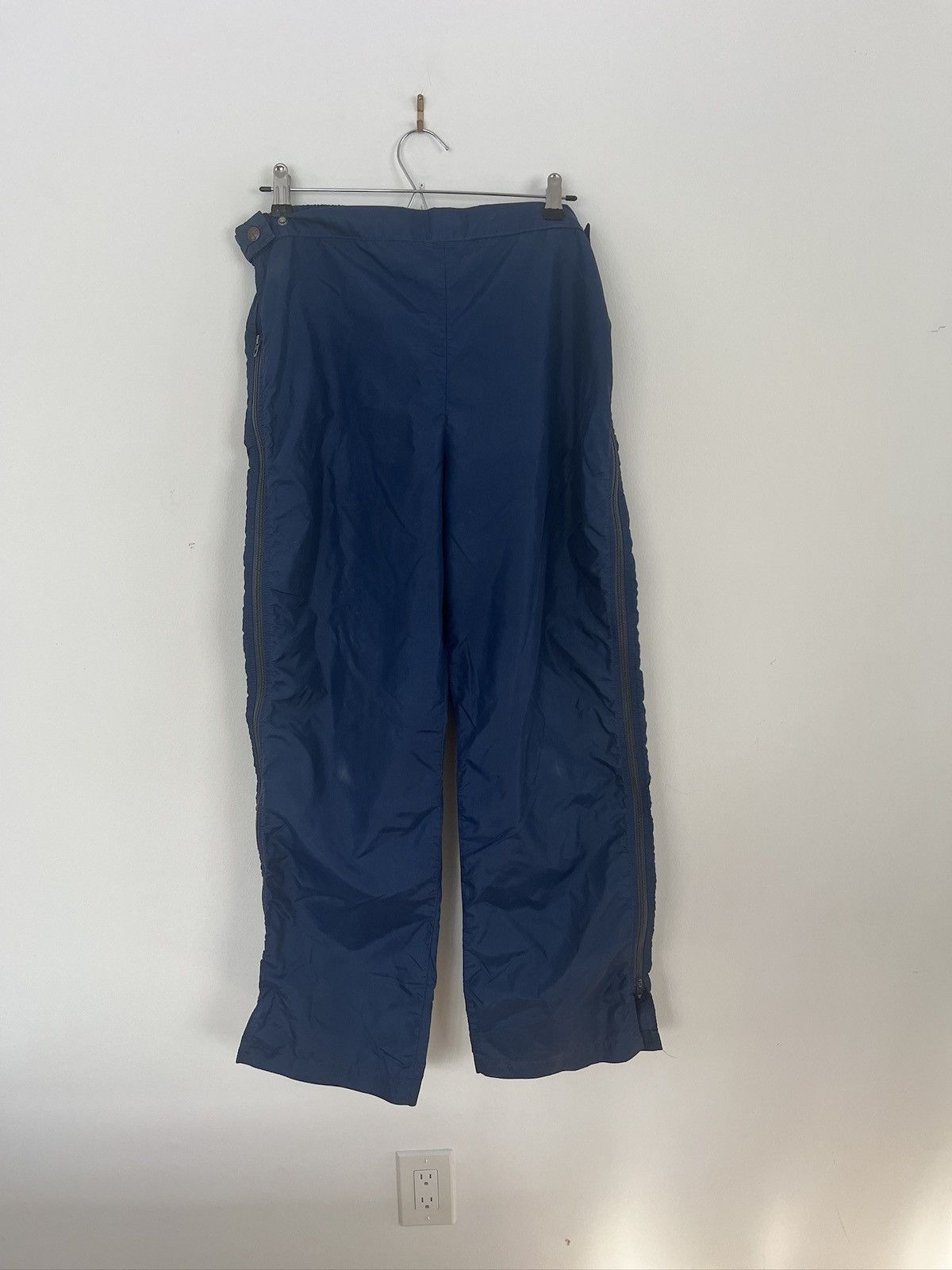 Nike Vintage 70s/80’s Nike Side Zip Track Pants Navy LG Size US 34 / EU 50 - 4 Thumbnail