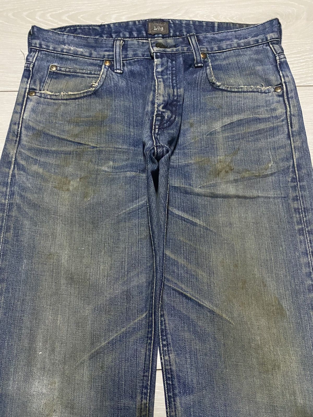 Lee × Number (N)ine Lee Riders Sanforized Dirty Wash Distressed Loose Jeans Size US 30 / EU 46 - 3 Thumbnail