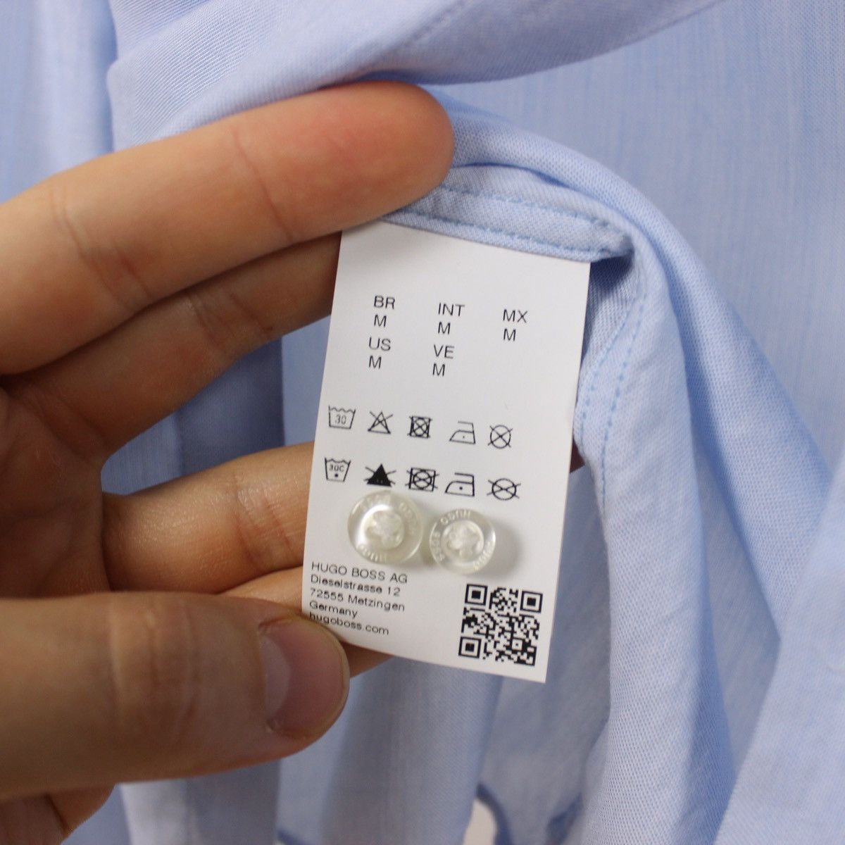 Hugo Boss Hugo Boss Long Sleeve Shirt Extra Slim Fit Size US M / EU 48-50 / 2 - 7 Thumbnail