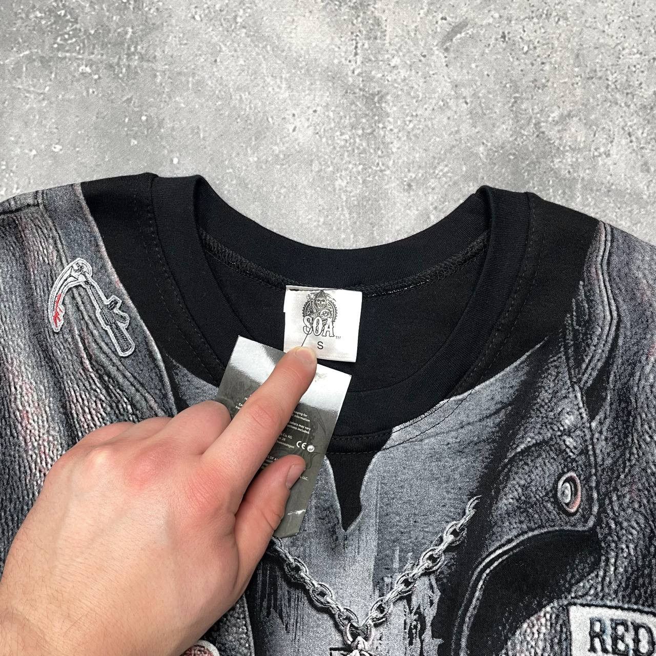 Band Tees NWT Sons Of Anarchy 2017 All Over Print Long Sleeve T Shirt Size US S / EU 44-46 / 1 - 14 Thumbnail
