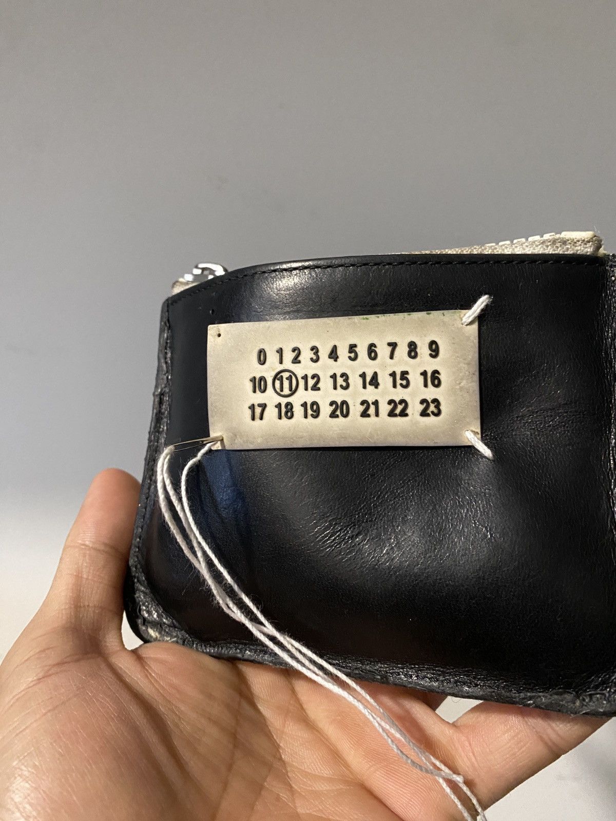 Maison Margiela Maison Margiela Black Leather Card Holder Size ONE SIZE - 9 Thumbnail