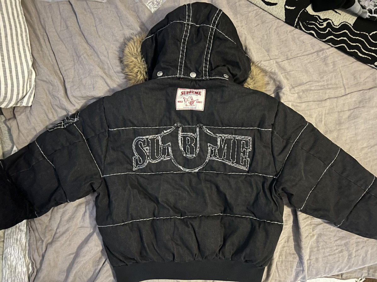 Supreme × True Religion Size Large Supreme x True Religion Puffer Jacket Black Size US L / EU 52-54 / 3 - 1 Thumbnail