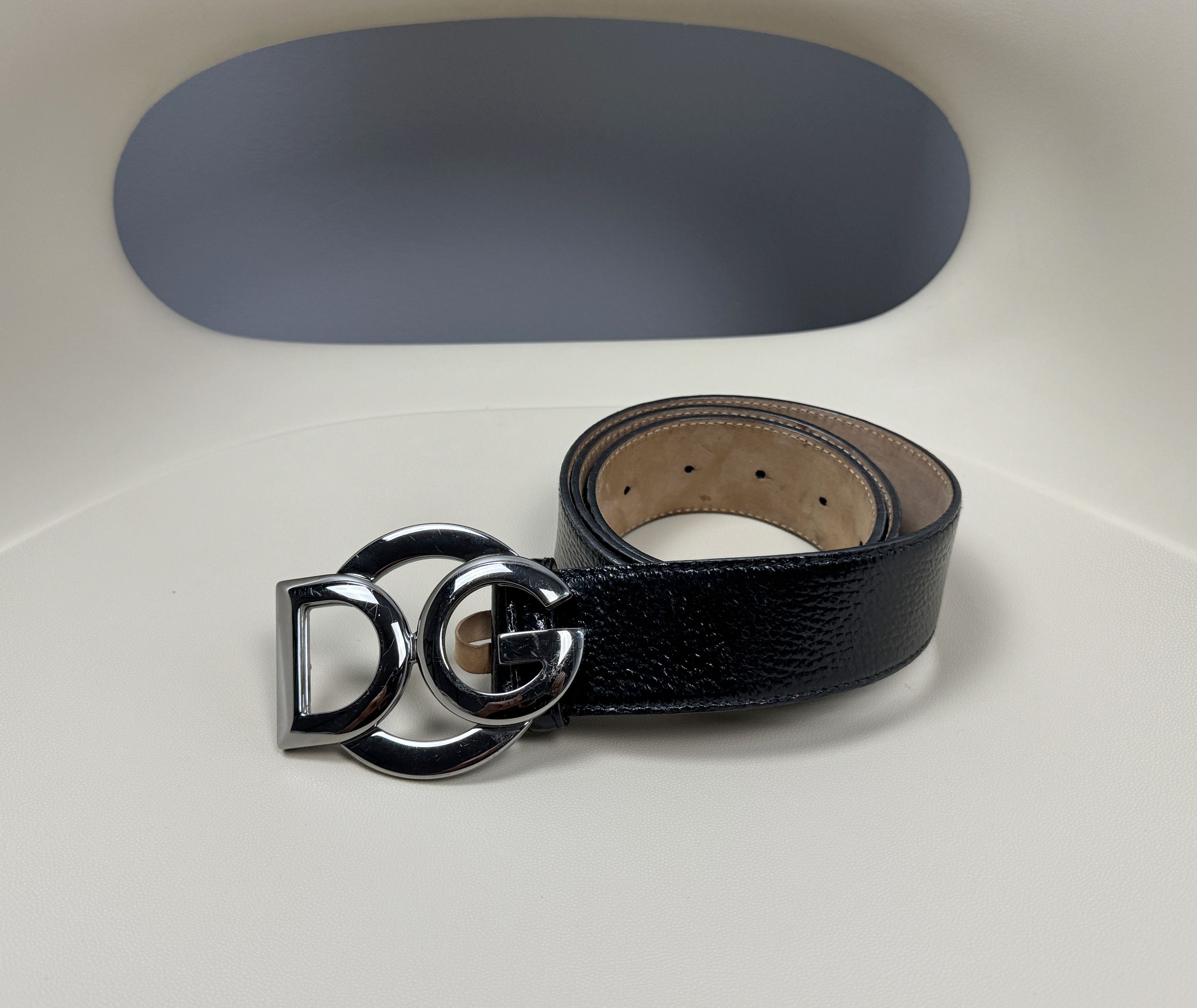 Dolce & Gabbana Dolce&Gabbana D&G Buckle Logo Black Leather Belt Size 85 34 Size ONE SIZE - 2 Thumbnail