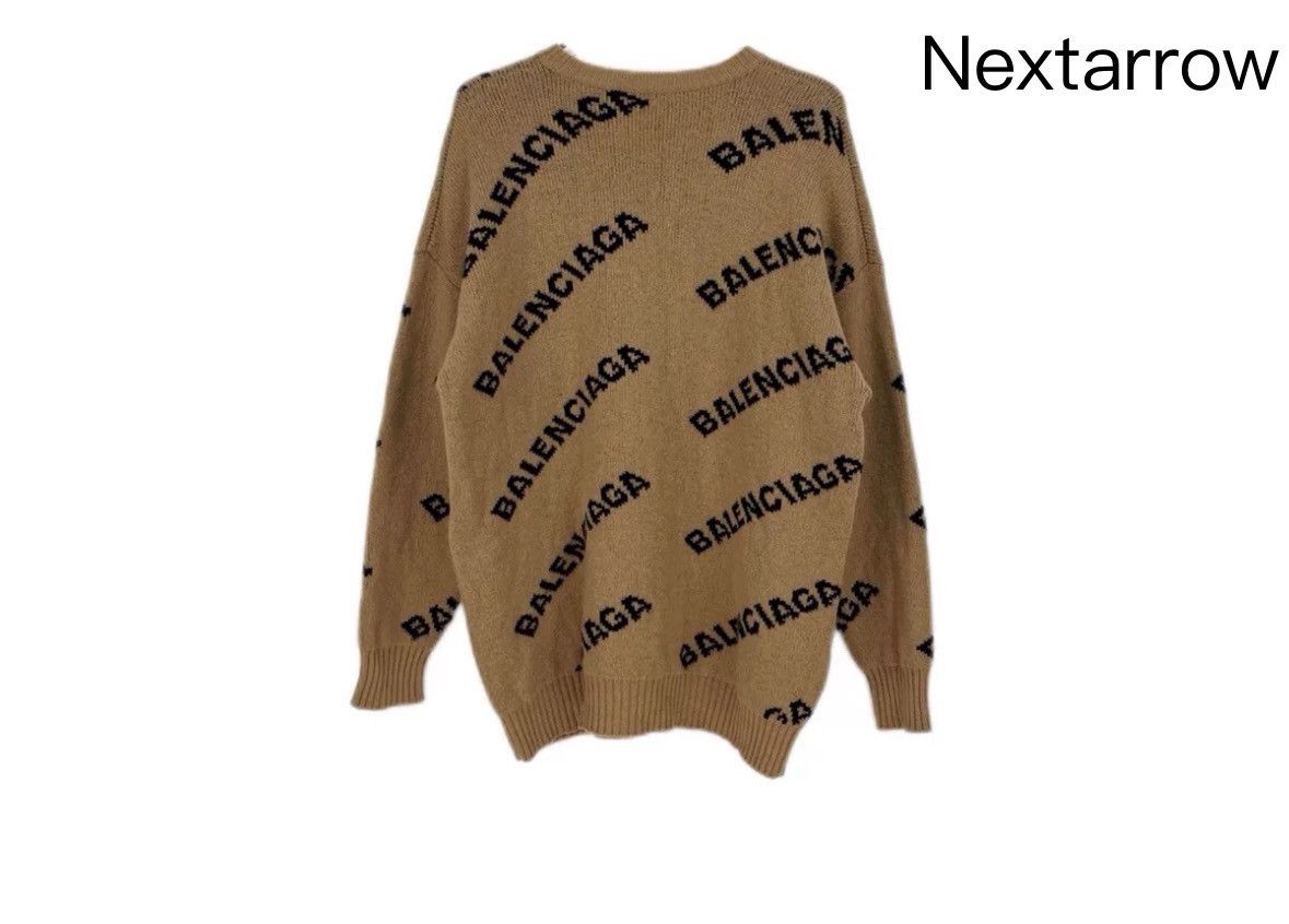 Balenciaga Balenciaga camel bullet screen logo wool sweater Size US S / EU 44-46 / 1 - 2 Thumbnail
