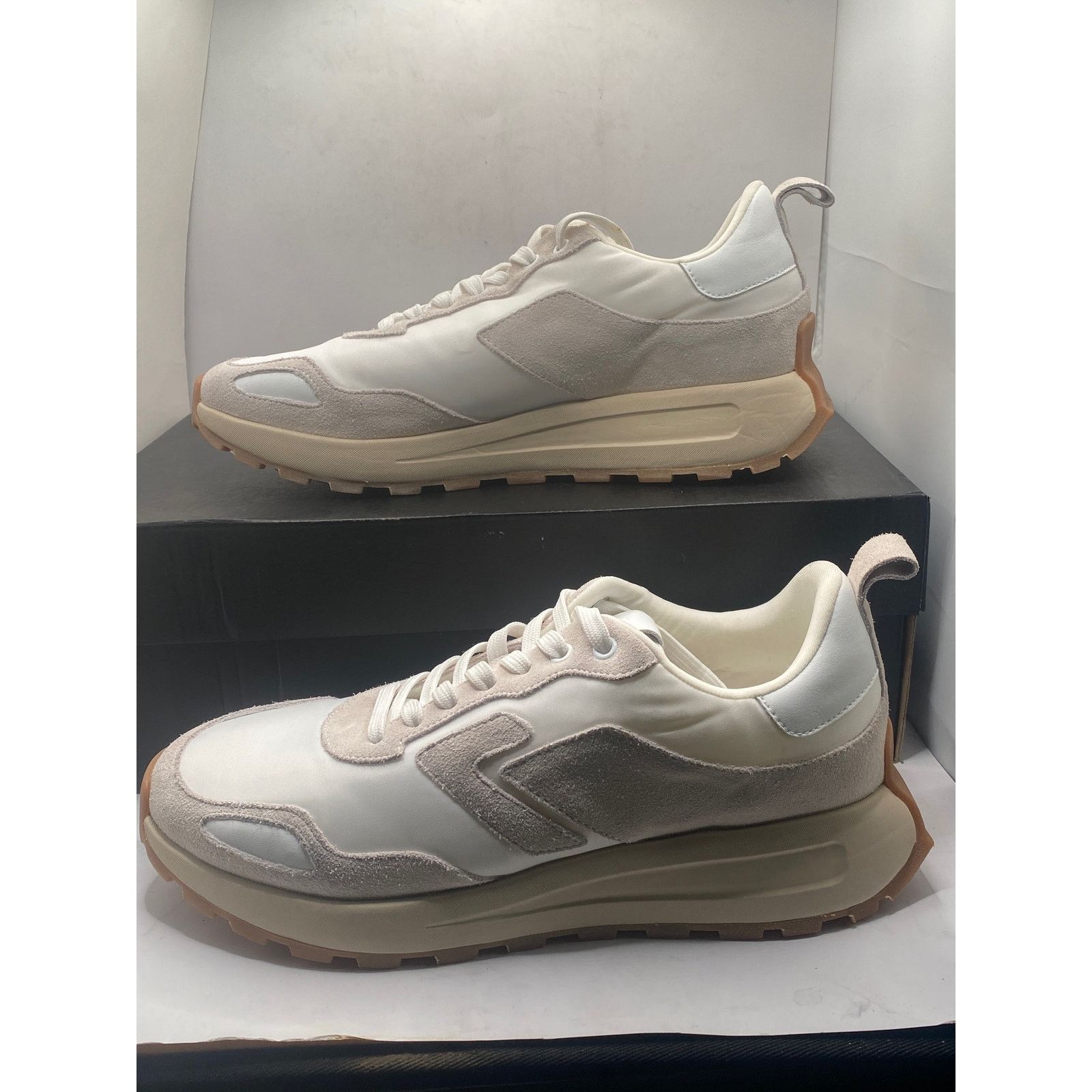 7 For All Mankind Running Sneaker Leather & Nylon Mix White Size US 8 Size US 8 / EU 41 - 3 Thumbnail