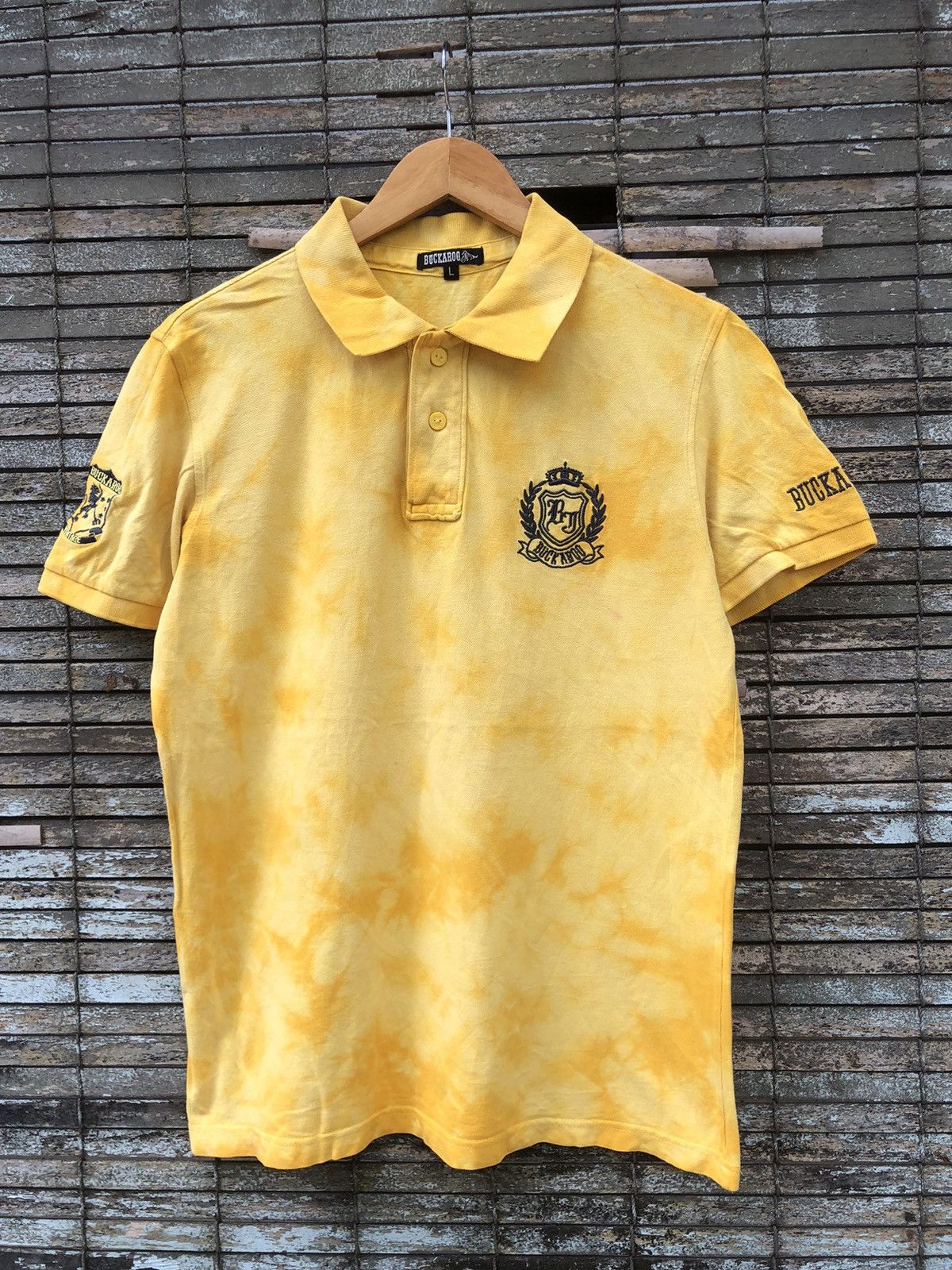 Japanese Brand × Polo Ralph Lauren × Vintage Vintage Japanese Brands Tye Dye Buckaroo Polo Tee Size US L / EU 52-54 / 3 - 1 Thumbnail