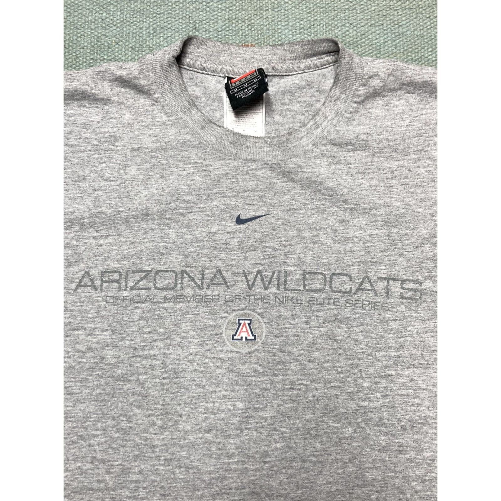 Nike VINTAGE Nike T-Shirt Double-Sided Arizona Wildcats Check Gray M Mens Size US M / EU 48-50 / 2 - 4 Thumbnail