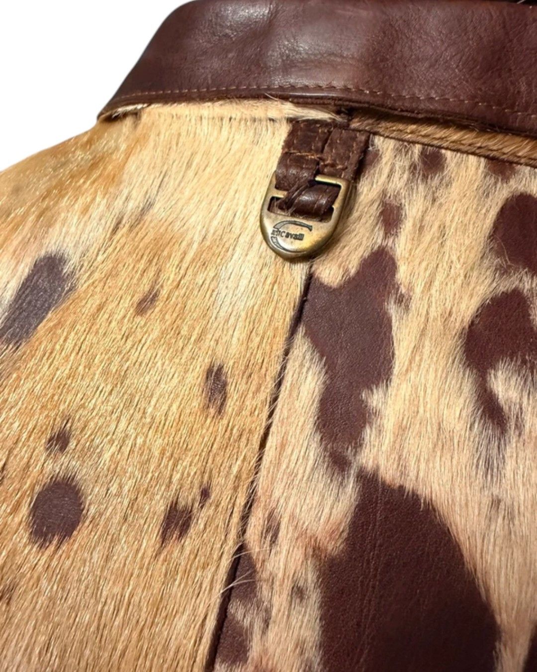 Roberto Cavalli ARCHIVE PONY HAIR CALFSKIN LEATHER COAT Size US M / EU 48-50 / 2 - 2 Thumbnail