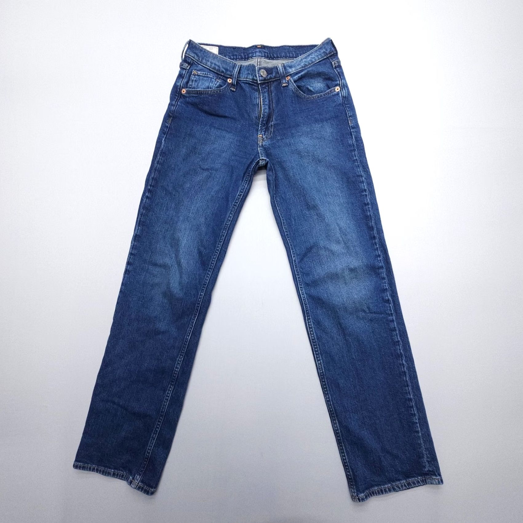 Gap VINTAGE Gap Jeans Womens 00 Blue 90s Loose Straight Dark Wash Low Rise Denim Size 24" / US 00 / IT 34 - 2 Thumbnail