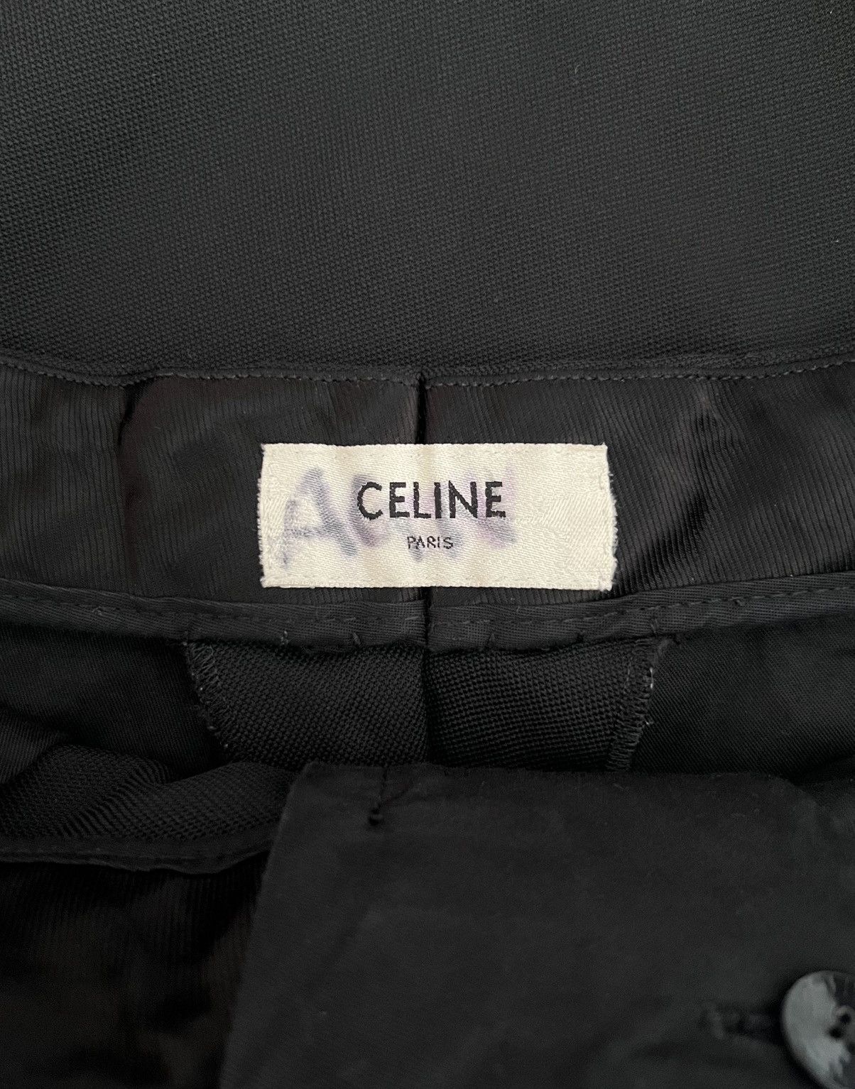 Celine Celine - Hedi Slimane S/S19 Wool Front Band Trouser Size 28" / US 6 / IT 42 - 11 Thumbnail