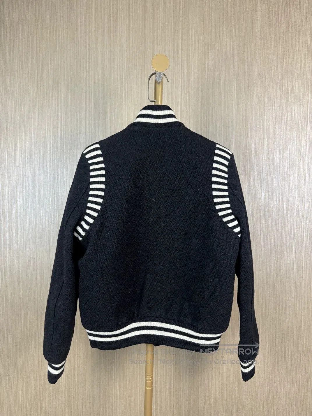 Saint Laurent Paris Saint Laurent Black White Stripe Baseball Jacket. Size XS / US 0-2 / IT 36-38 - 2 Thumbnail
