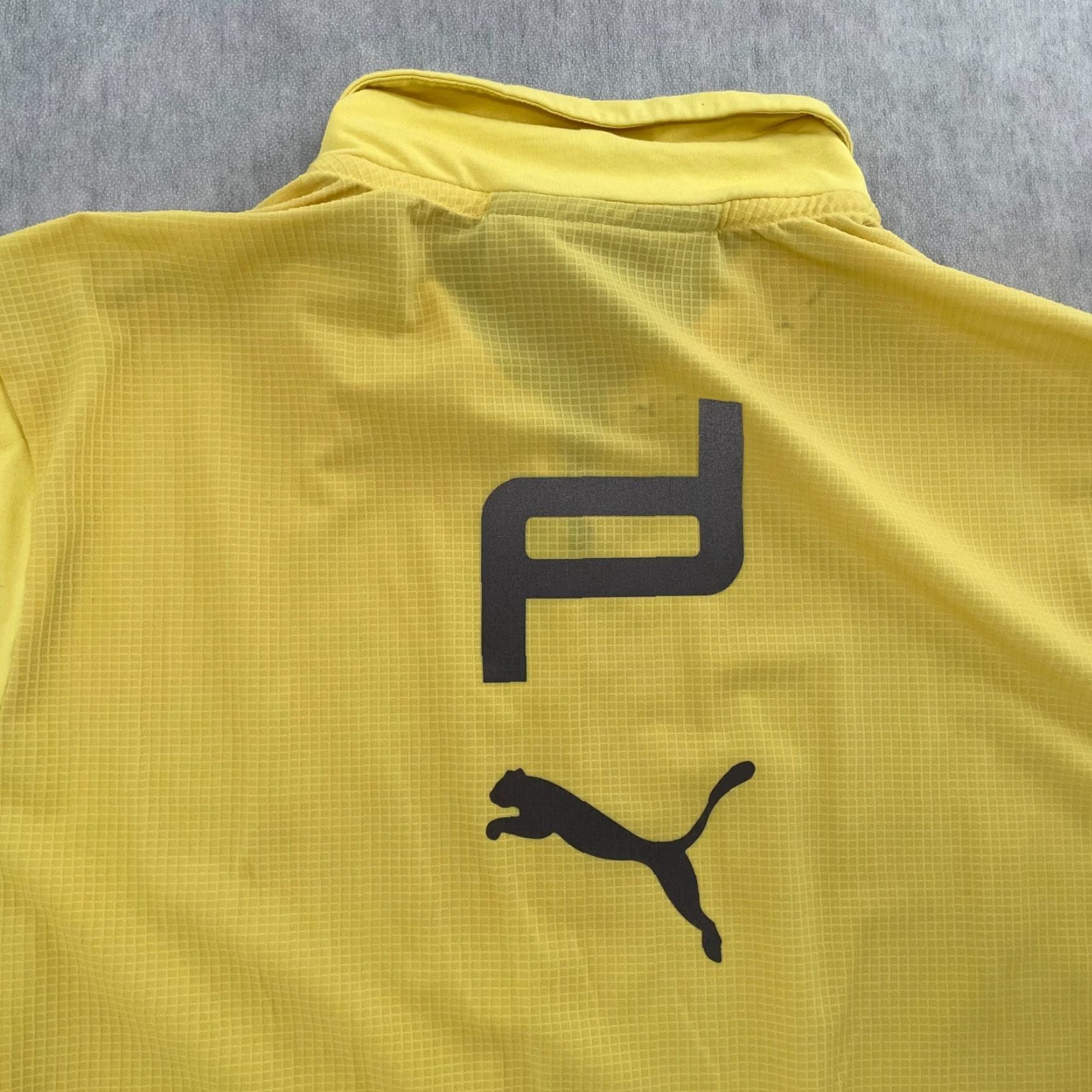 Porsche Design Vintage Porsche Design Puma Short Sleeve Polo Shirt Adult XL Yellow Logo Cars 90s Mens Size US XL / EU 56 / 4 - 4 Thumbnail