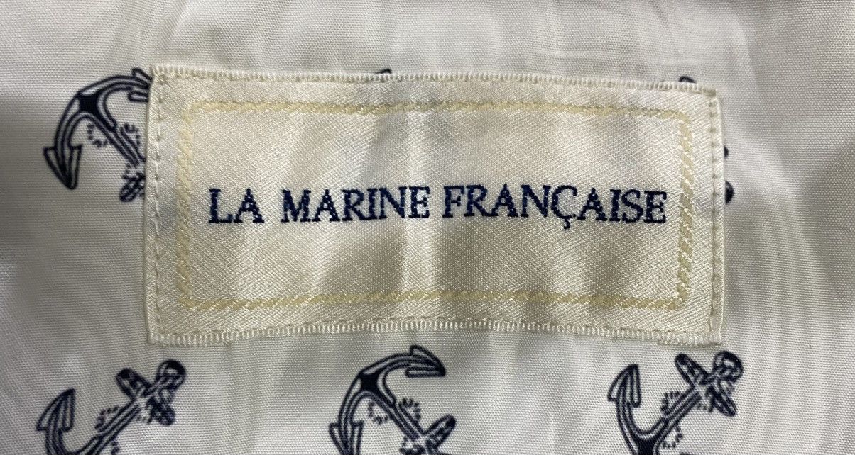 Designer × If Only Was True Rare LA MARINE FRANCAISE Long Coat Button Size S / US 4 / IT 40 - 17 Thumbnail