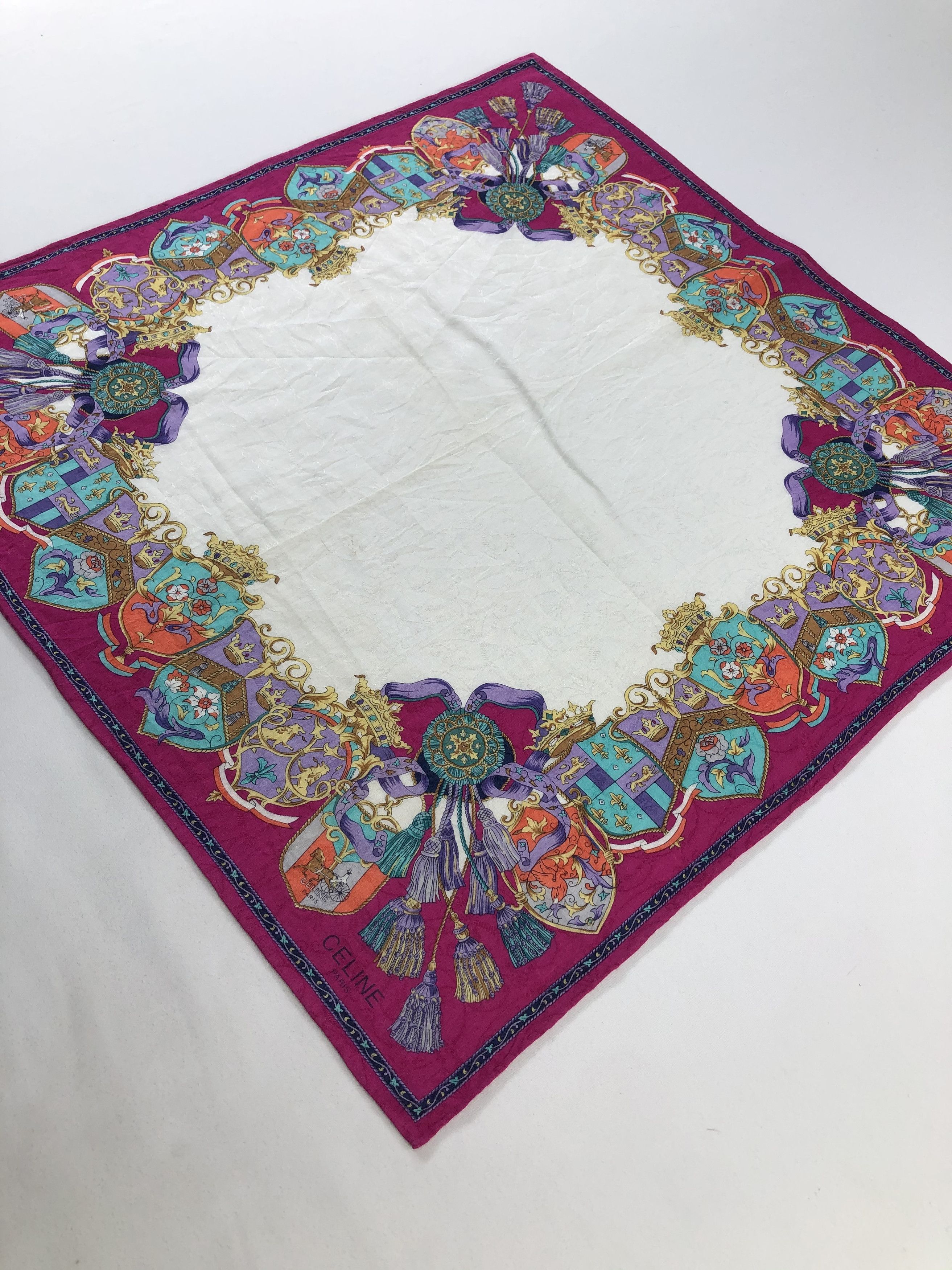 Celine × Vintage Celine Handkerchief / Bandana / Neckerchief / Babushka Size ONE SIZE - 3 Thumbnail