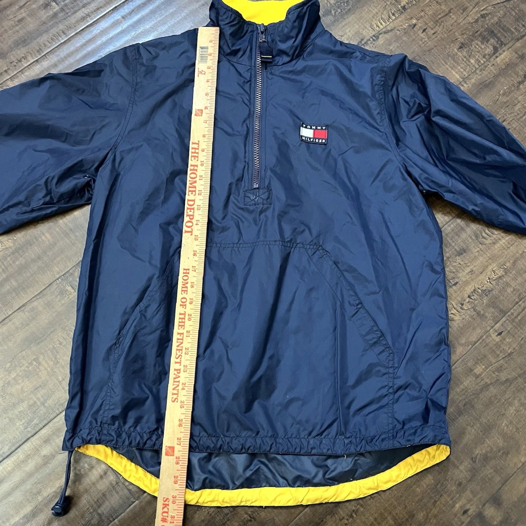Tommy Hilfiger VINTAGE Tommy Hilfiger Windbreaker Jacket Blue Men’s M Full Zip 90s Windbreaker Logo Zip Hoodie Pockets Size US M / EU 48-50 / 2 - 6 Thumbnail