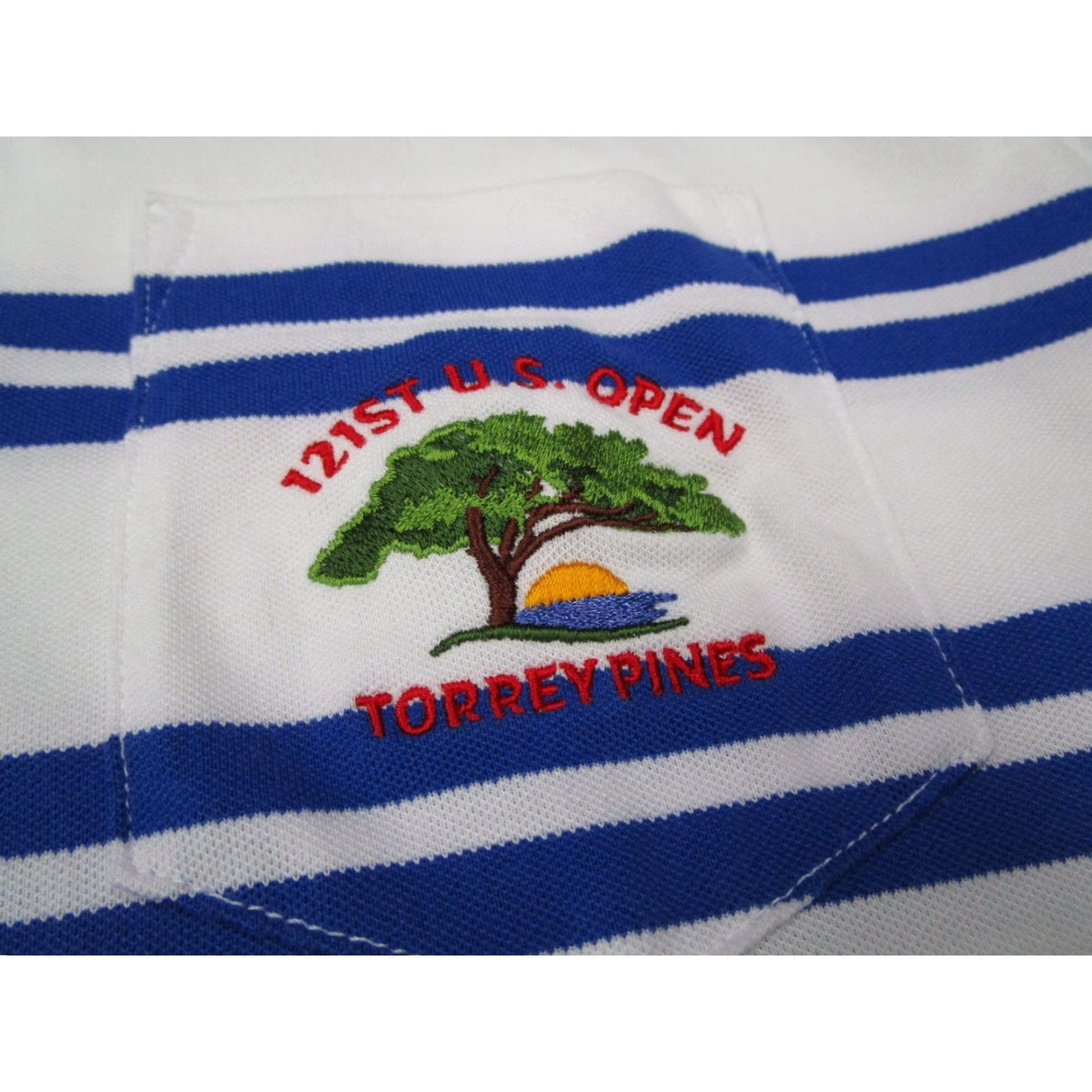 Ralph Lauren Ralph Lauren Polo Golf Shirt Mens Small Blue Striped US Open Torrey Pines Size US M / EU 48-50 / 2 - 3 Thumbnail