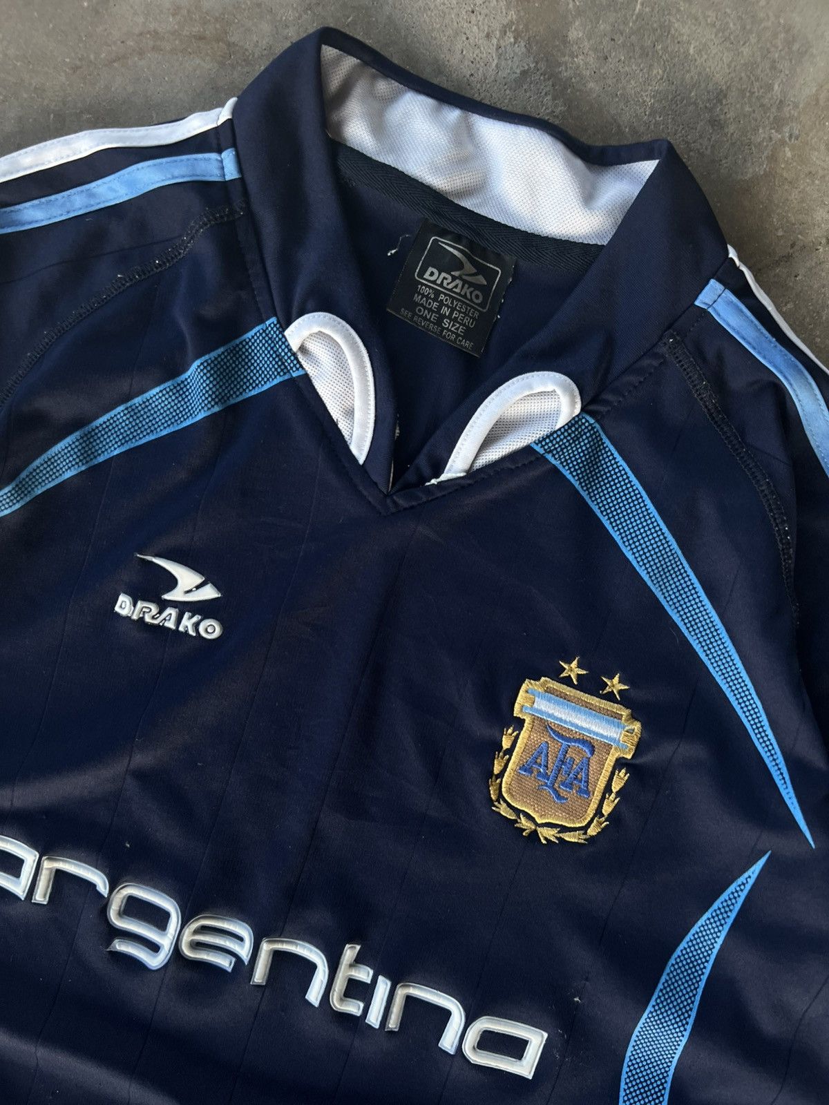 Vintage Vintage Argentina 🇦🇷 National Soccer Futbol Jersey Kit Size US L / EU 52-54 / 3 - 2 Thumbnail