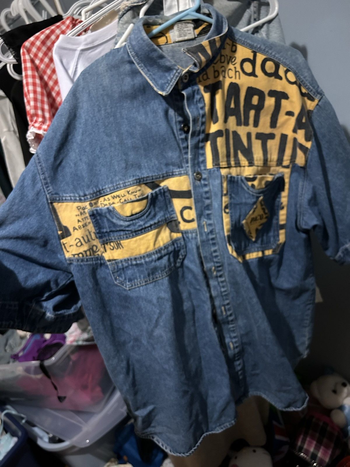 Vintage Oversized Short sleeves biker shirt Size US XL / EU 56 / 4 - 1 Thumbnail