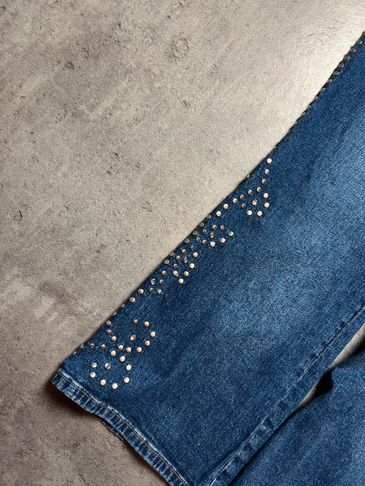 Other Vintage L.A blues silver studded high waisted western jeans Size 36" / US 14 / IT 50 - 3 Thumbnail