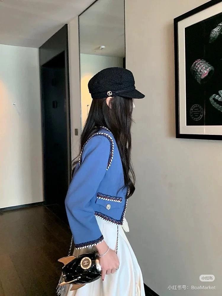Chanel Chanel SizeS Shiny woven blended newspaper children's hat Size ONE SIZE - 7 Thumbnail