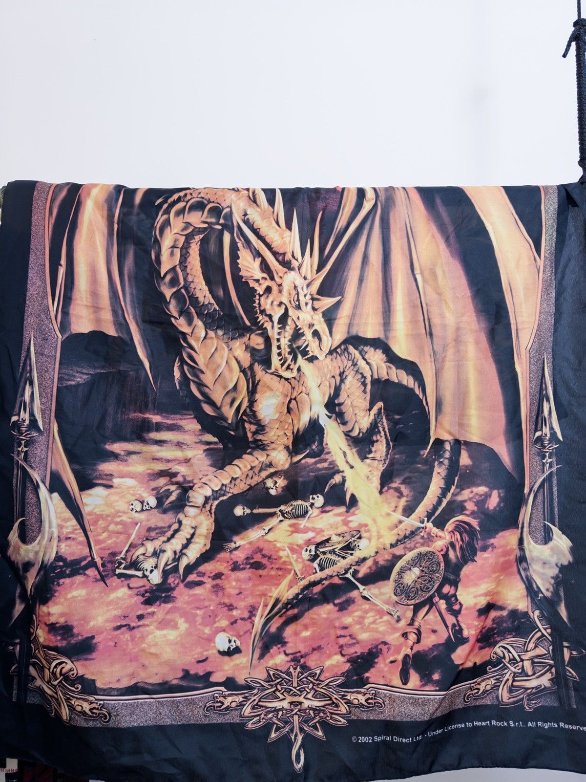 Other 2002 Spiral Direct Dragon Tapestry Rare Gothic Fantasy Piece Size ONE SIZE - 3 Thumbnail