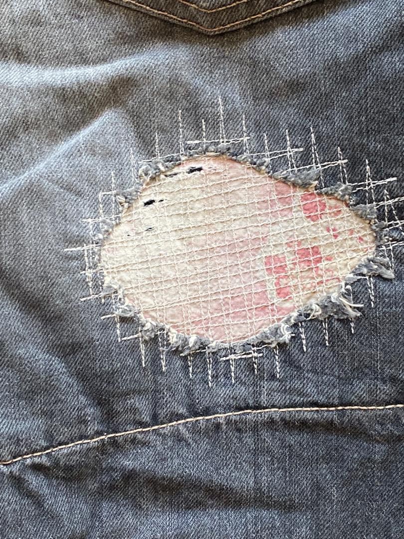 Issey Miyake × PPFM PPFM double waist distressed jeans Size US 30 / EU 46 - 6 Thumbnail