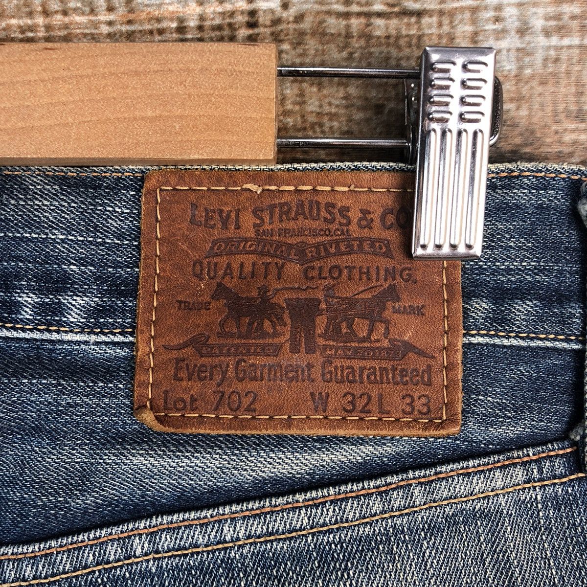 Levi's Levis 702 Blue Denim ripped distressed Pants #A2610 Size US 32 / EU 48 - 20 Thumbnail