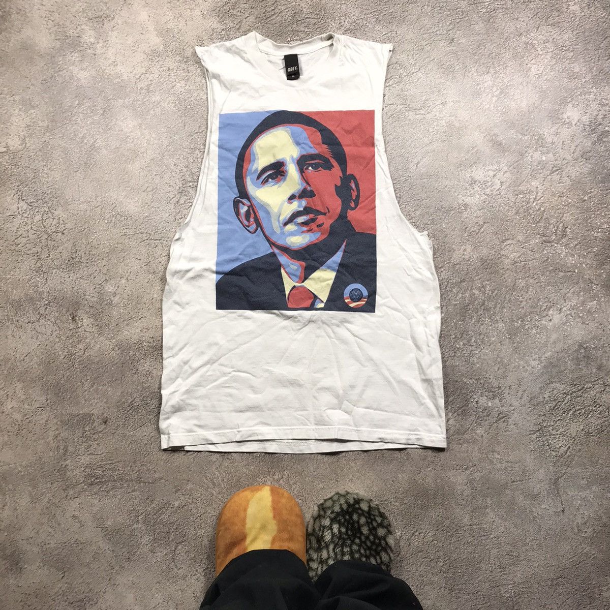 Japanese Brand VINTAGE OBEY OBAMA FACE T-SHIRT SKATEWEAR Y2K 90s Size US L / EU 52-54 / 3 - 1 Thumbnail
