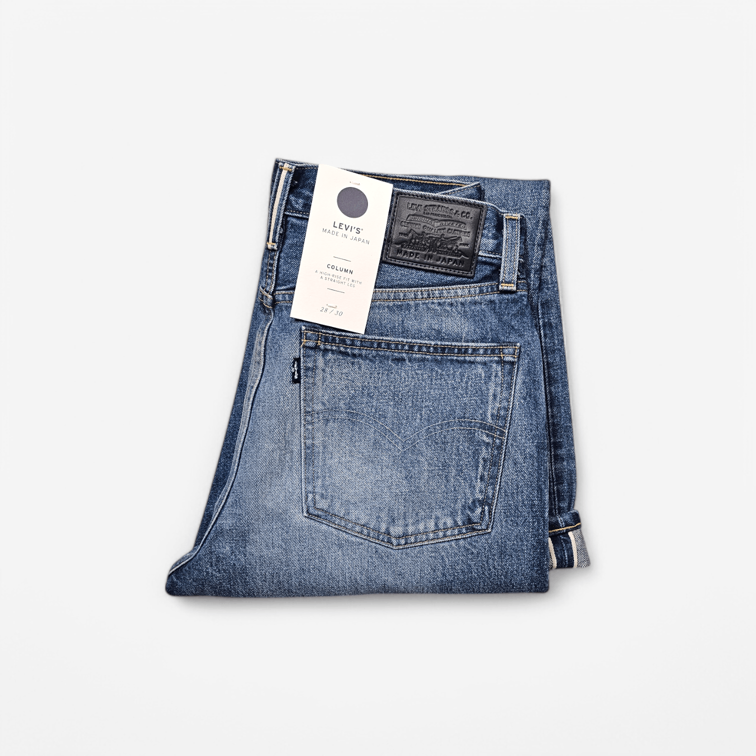 Japanese Brand × Levi's NWT Levi's Made in Japan Column Denim Jeans Big E Selvedge Size 28" / US 6 / IT 42 - 1 Thumbnail