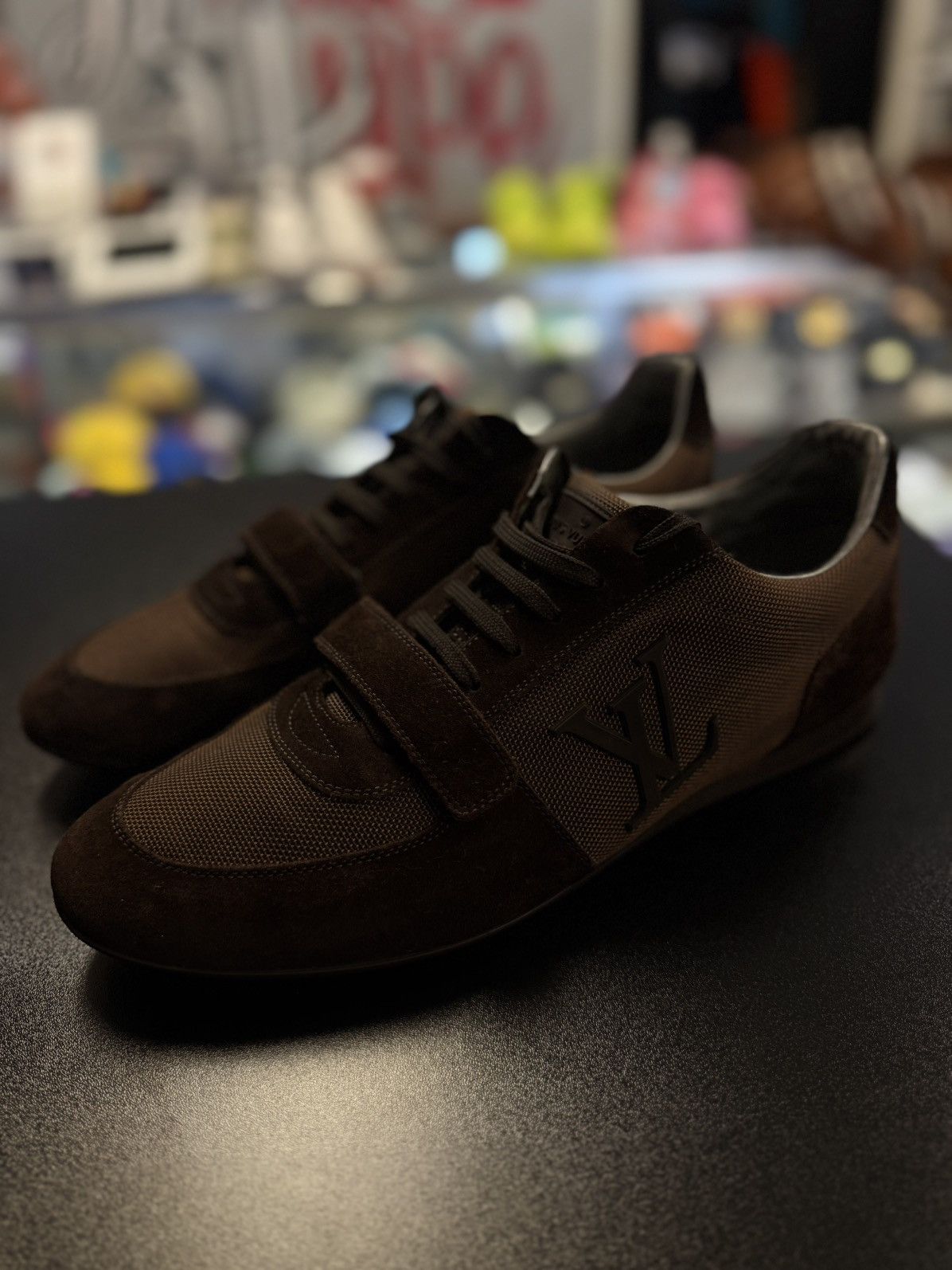 Louis Vuitton Brown Vintage Strap Sneakers 9.5LV/10.5US