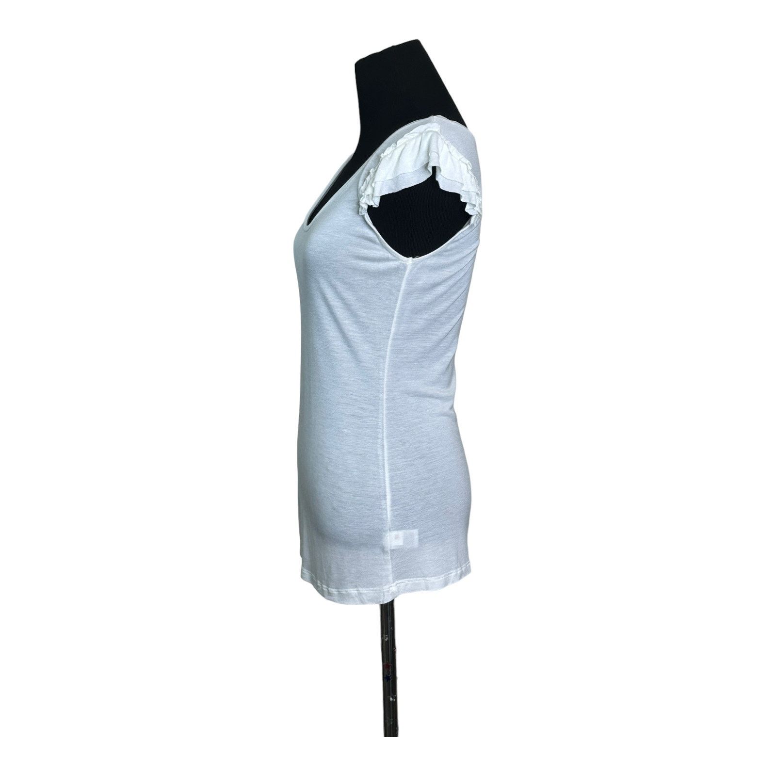 Old Navy Old Navy white short ruffled sleeves top size XS Size XS / US 0-2 / IT 36-38 - 7 Thumbnail