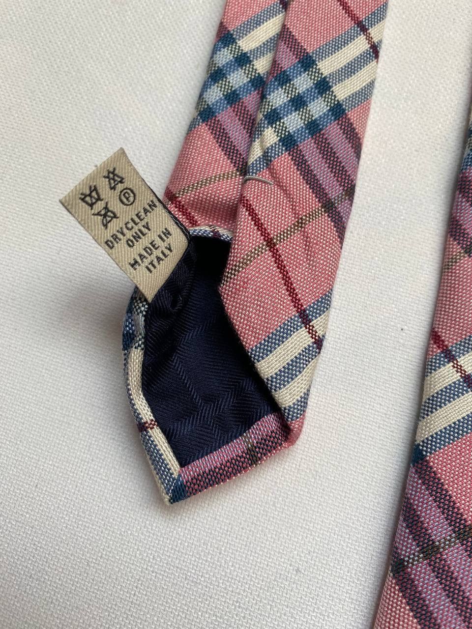Burberry Burberry London luxury nova check tie pink linen/silk Size ONE SIZE - 3 Thumbnail
