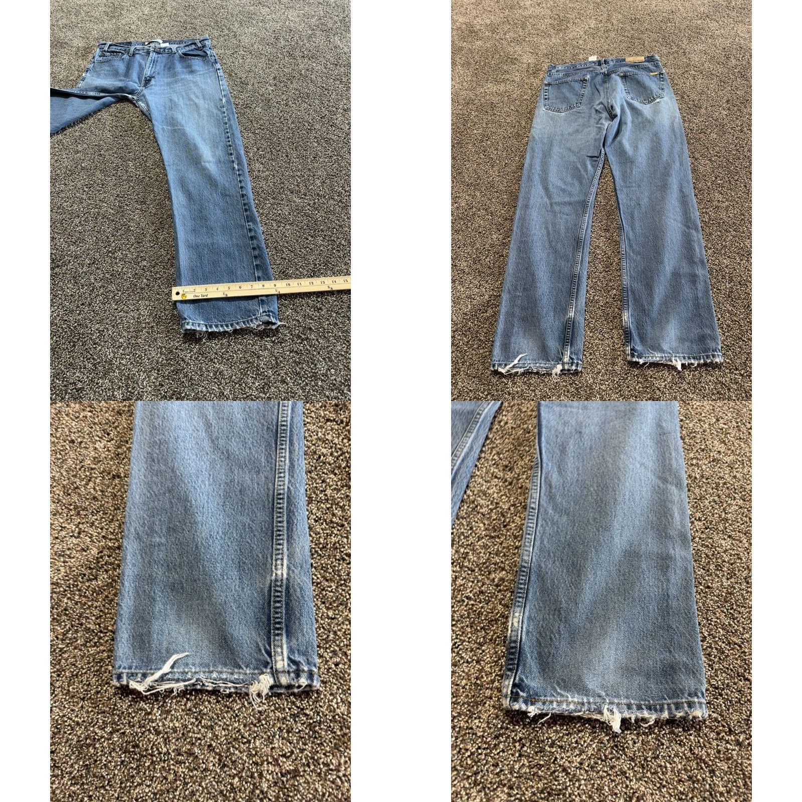 Levi's Levis Jeans Men 36 Blue Denim 36X32 Straight Regular Belt Loop Size US 36 / EU 52 - 8 Thumbnail
