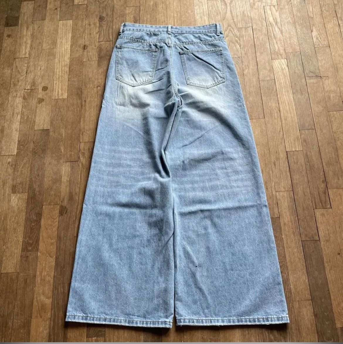 Other Baggy wide leg faded denim Size US 34 / EU 50 - 2 Thumbnail