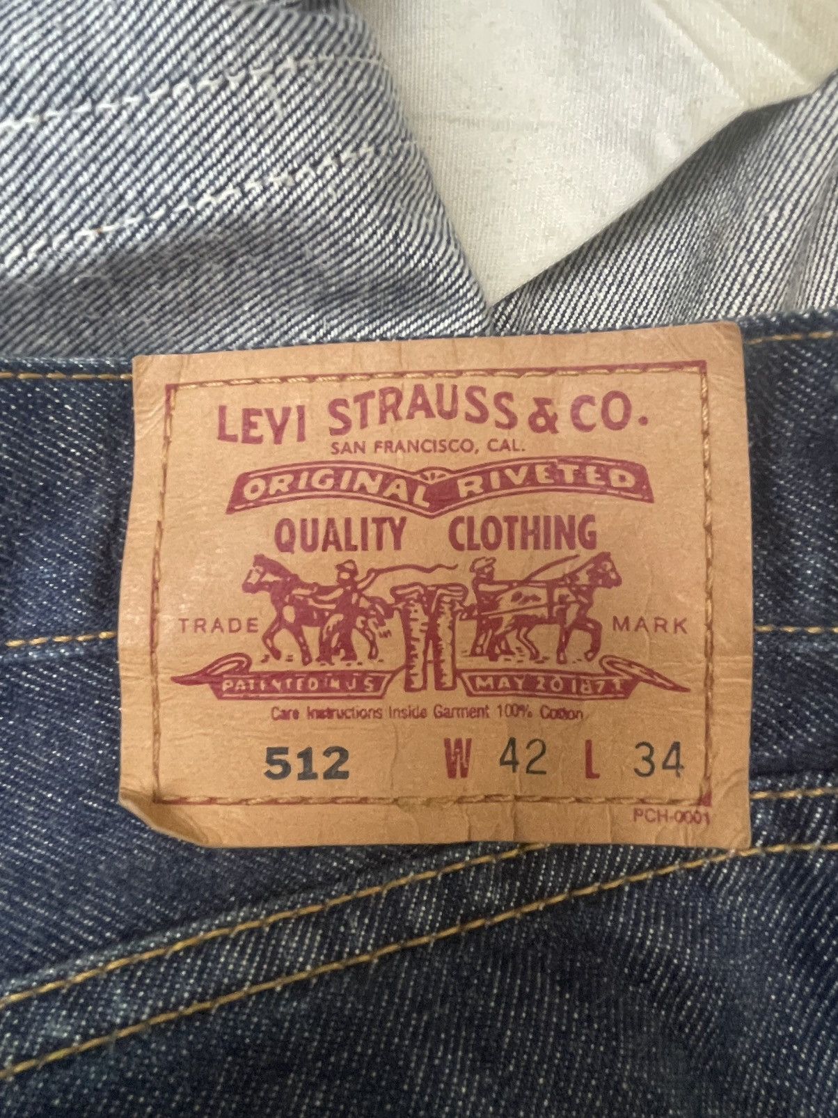 Levi's Vintage Clothing Vintage 1999 Levis 512 Denim Size US 42 / EU 58 - 14 Thumbnail