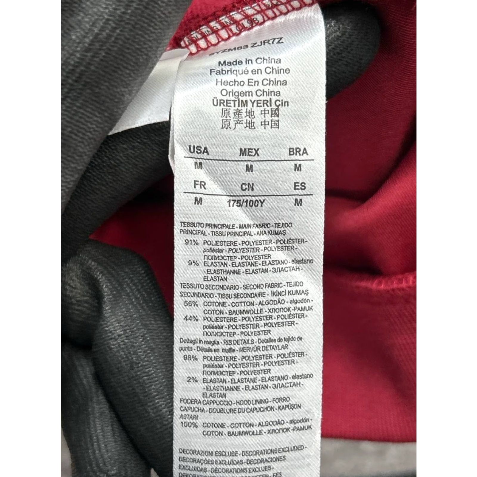 Armani Exchange Armani Exchange Hoodie Mens Medium Red Full Zip Hoodie Size US M / EU 48-50 / 2 - 4 Thumbnail