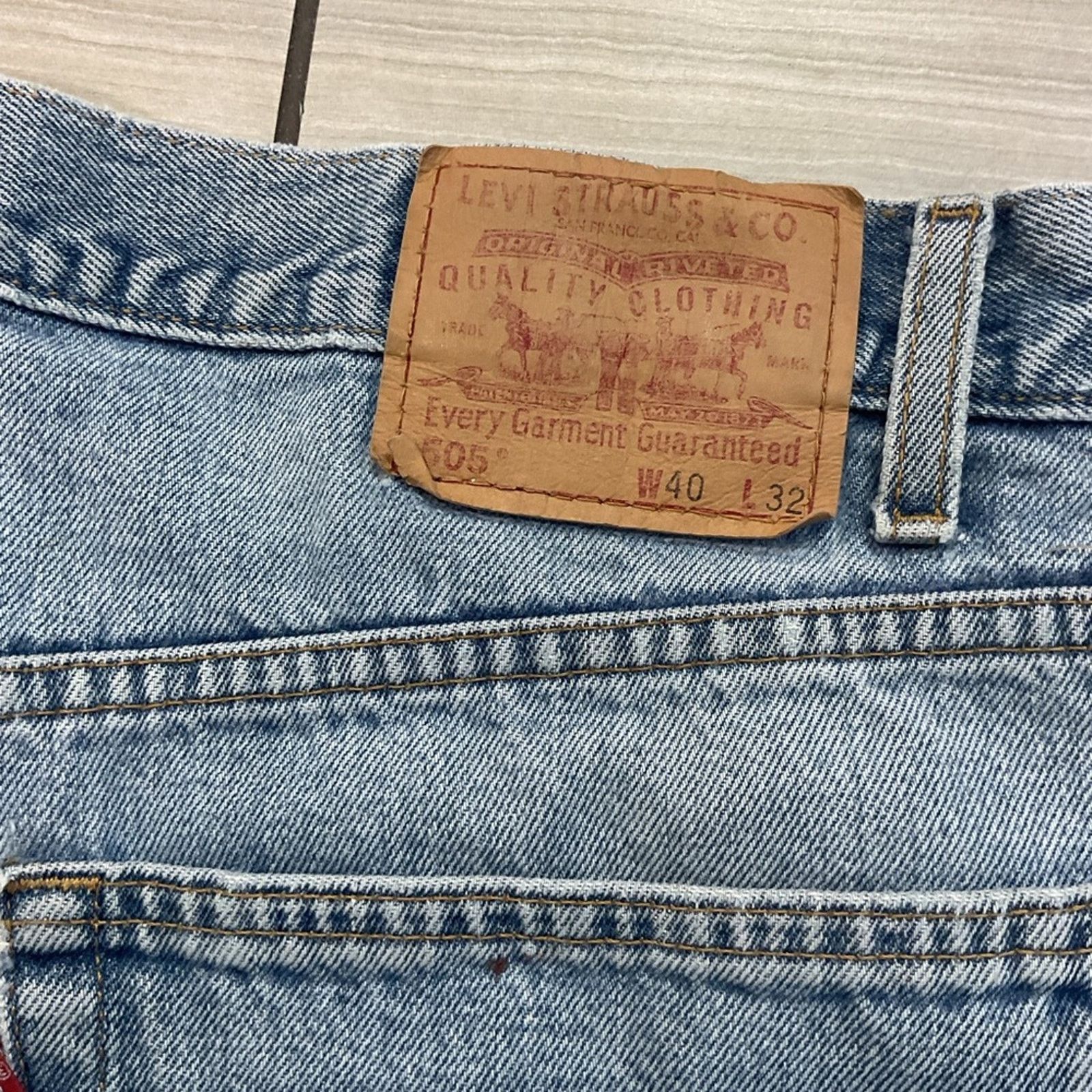 Levi's Vintage 90s Levi’s 505 Grunge Distressed jeans Size US 40 / EU 56 - 3 Thumbnail