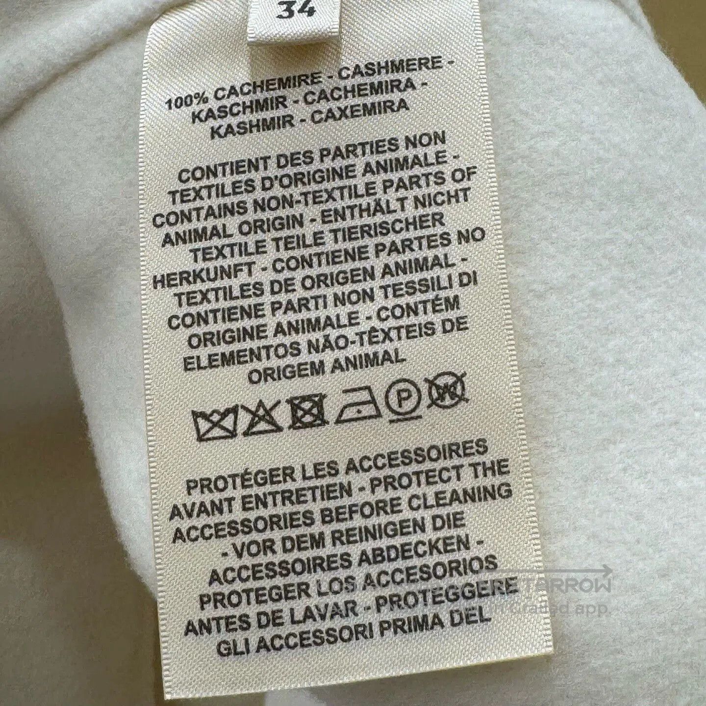 Hermes Hermes White Cashmere Mid-Length Coat. Size XXS / US 00 / IT 34 - 4 Thumbnail